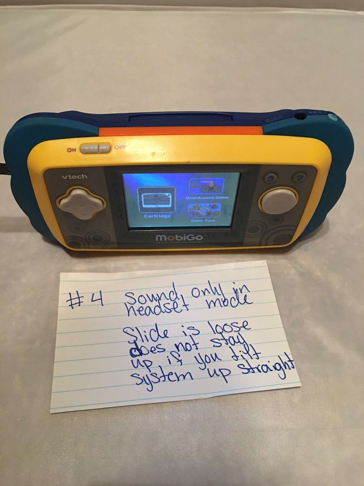 VTech MobiGo Touch Learning System Youth Educational #4 READ important