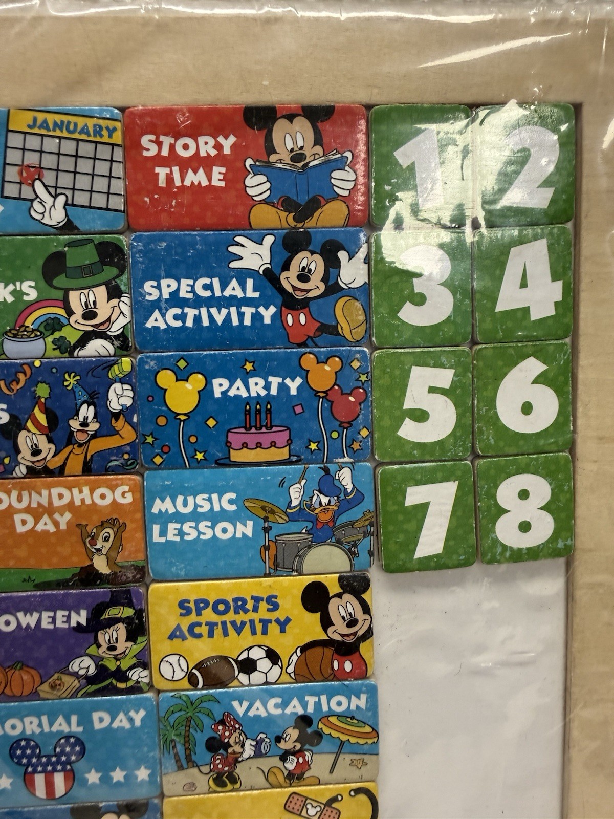 Melissa And Doug My Daily Calendar DISNEY Mickey Mouse Magnetic Wooden Holidays