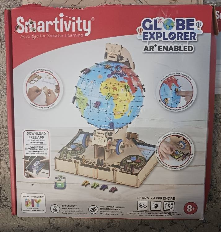 Smartivity Globe Explorer Wooden Model Engineering STEM Learning Toy 8+