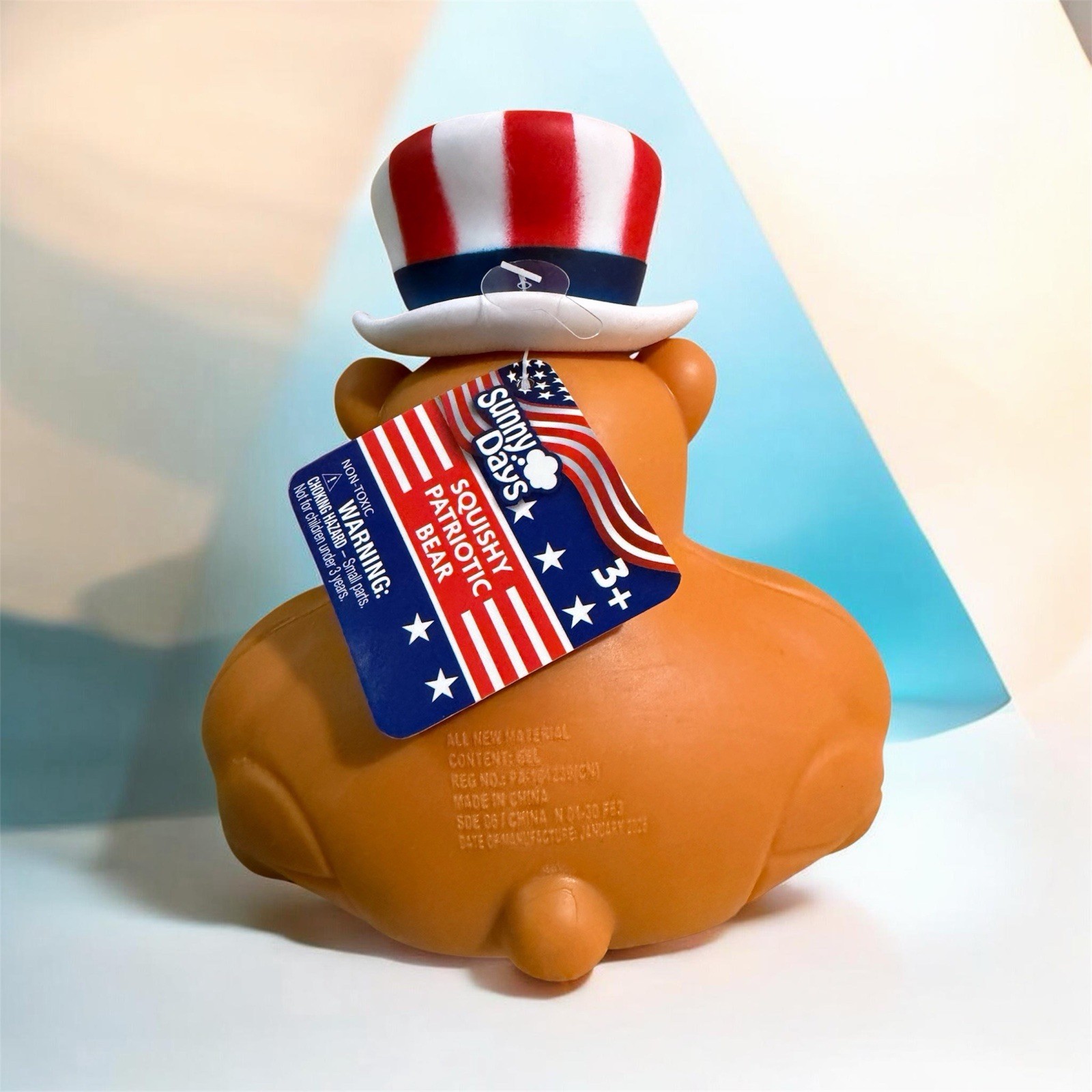 Sunny Days Squishy Patriotic Bear Viral Squishy New With Tags 🧸🇺🇸