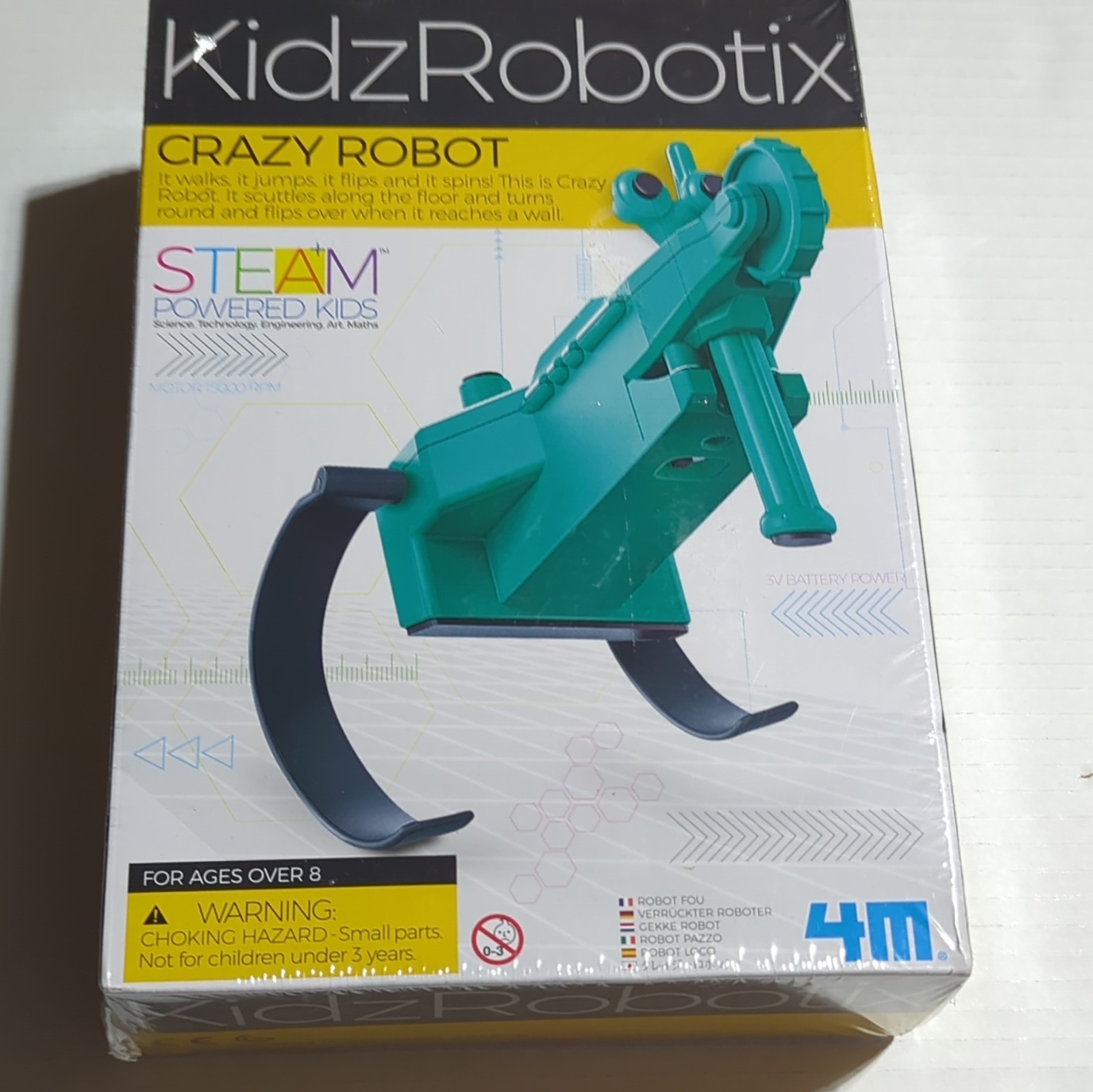 4M KidzRobotix Crazy Robot STEAM Powered Educational Kit Age 8+ JE611955