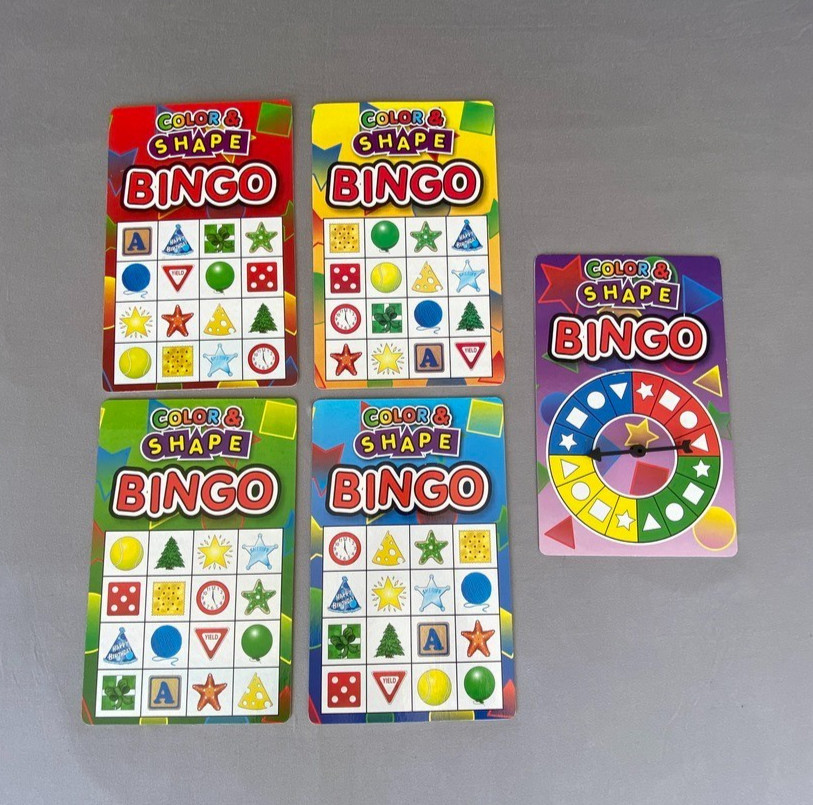 Smethport Magnetic Color & Shape Bingo Game 2007 2-4 Players Ages 4+ USA