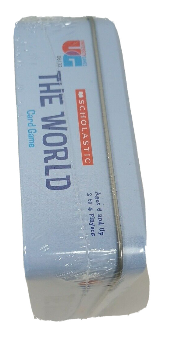 The World Card Game University Games Scholastic Ages 6+ For 2-4 players New