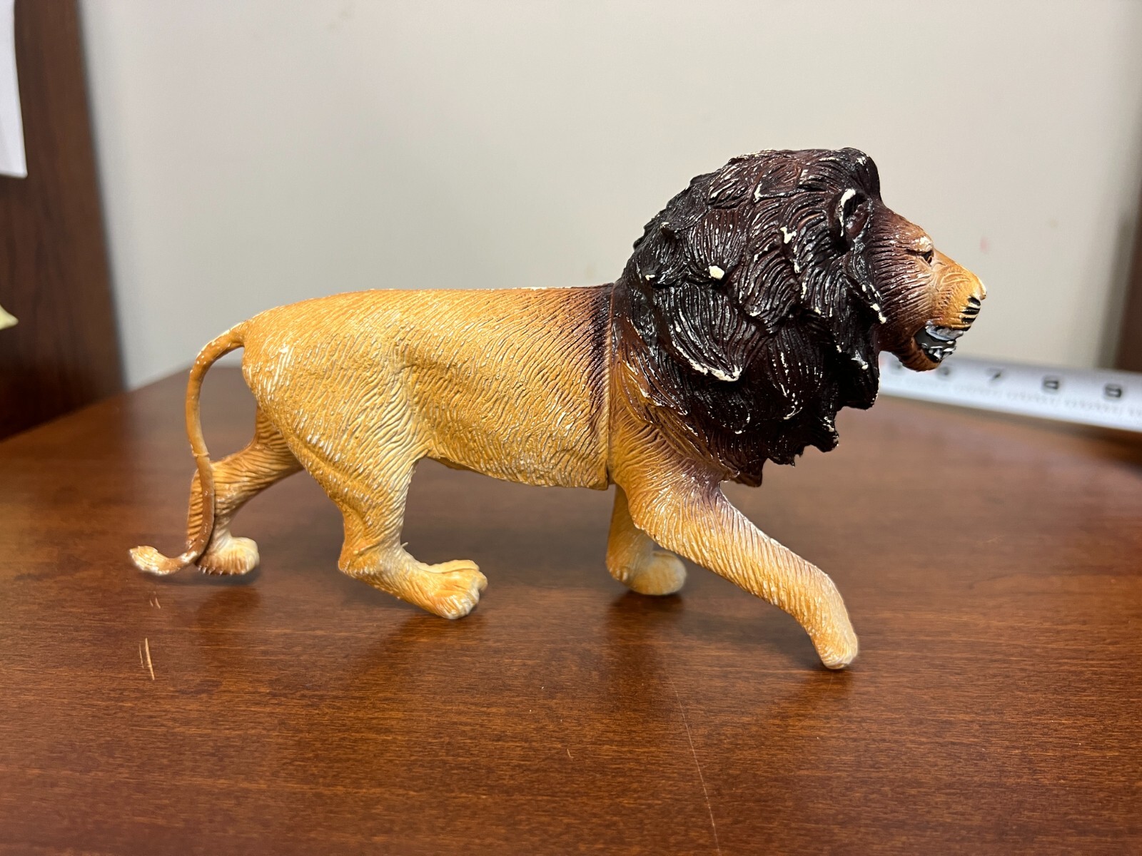Vintage 1987 Rubber Lion Toy Figure