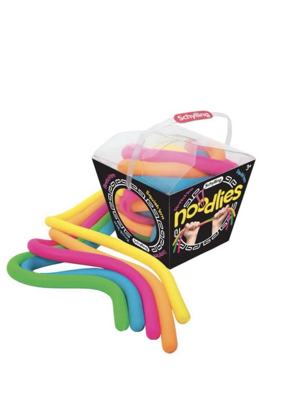 NeeDoh Noodlies Sensory Fidget Toy, RARE Nee Doh Stretchy Noodles 5 Colors USA