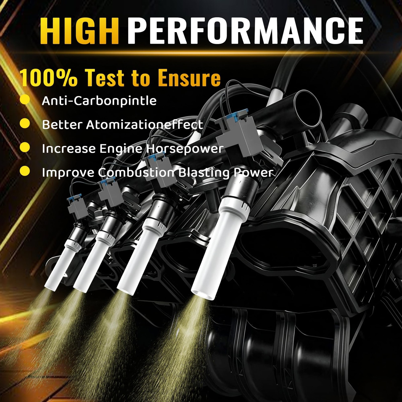 FJ504 Spider Fuel Injector wi/ 8 Cylinder Compatible with Chevy Pickup V8 5.0…