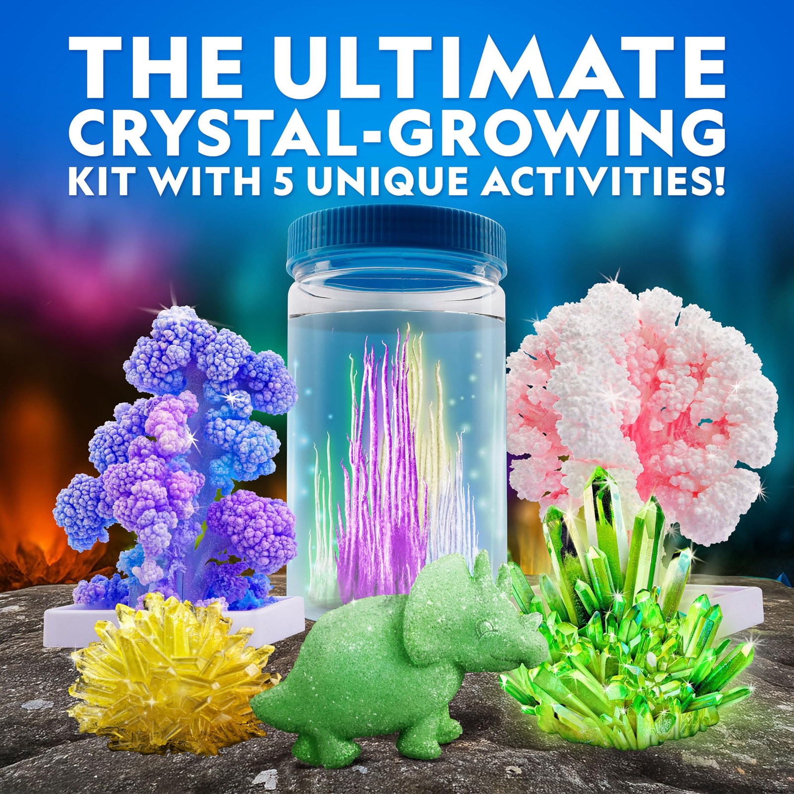 Blue Marble National Geographic Ultimate Crystal Growing Kit Grow 5 Types Of