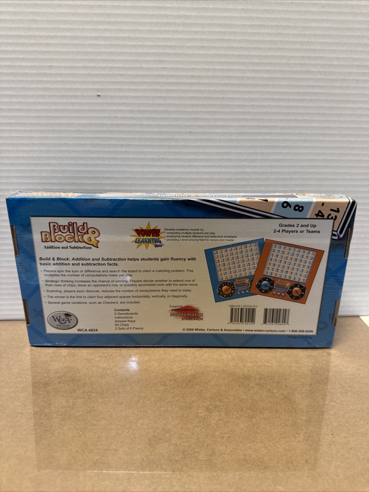Build & Block Addition & Subtraction Math Game – Grade 2 and up