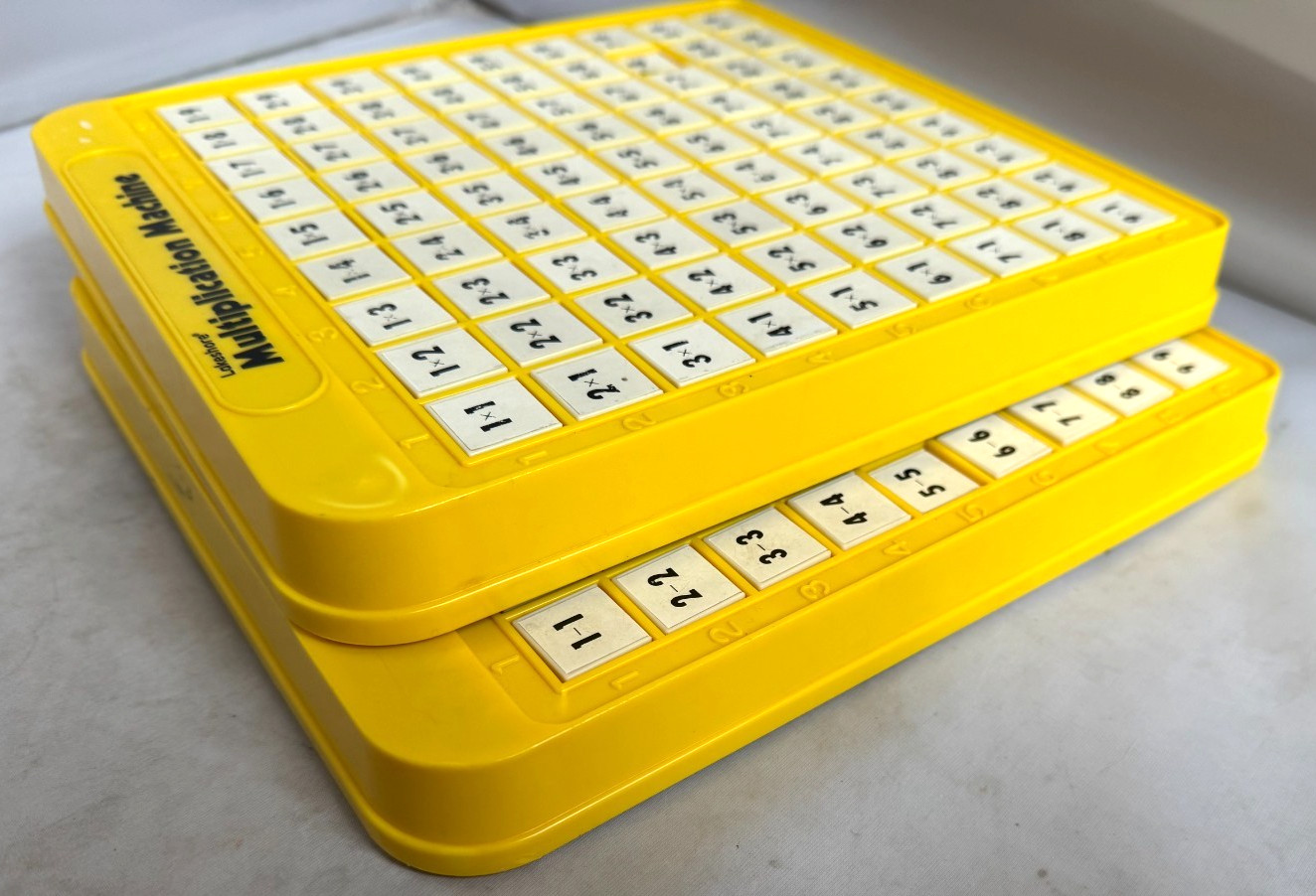 2 Lakeshore Learning Multiplication & Subtraction Math Machine Facts set Clean