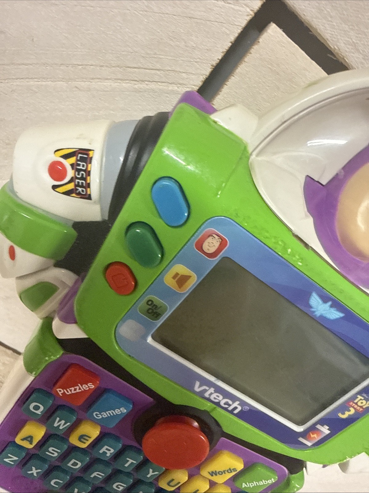 VTech Toy Story 3 BUZZ LIGHTYEAR Learn & Go Electronic Handheld – WORKS!!!