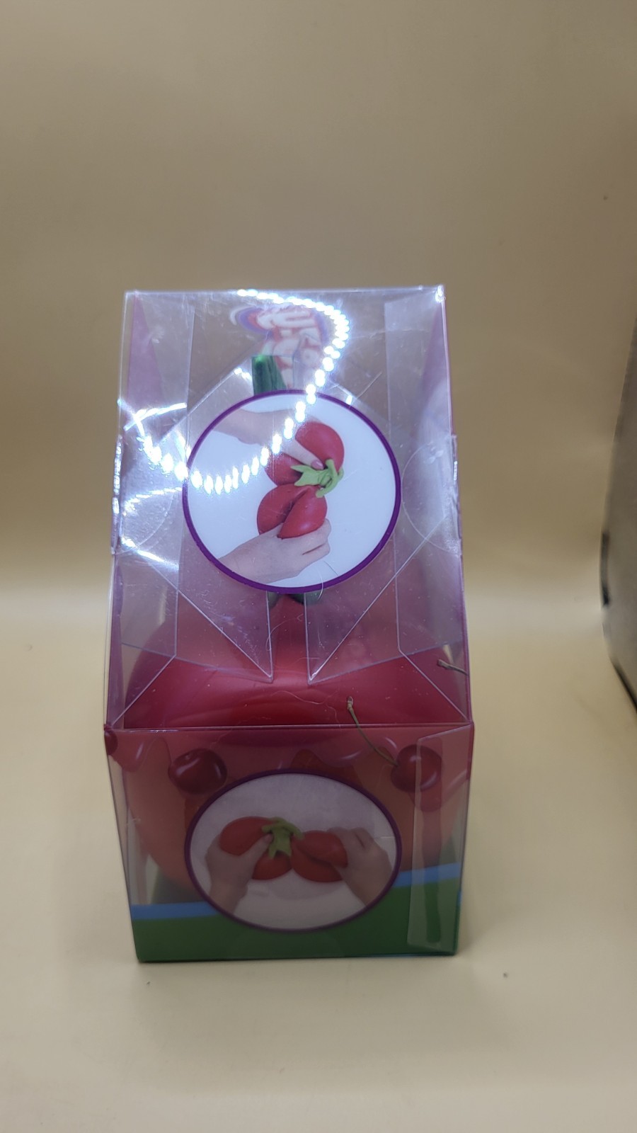 Squeezy Cherry Red/Green Tactile Squeeze Toy Ages 3-4 MPN 571075
