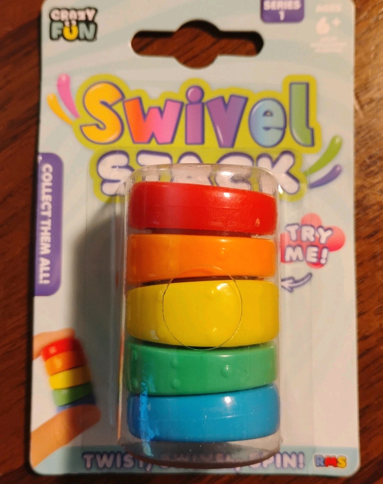 Crazy Fun Swivel Stack Tactile Sensory Toy Ages 6+ 4-7 8-11 Years Kids