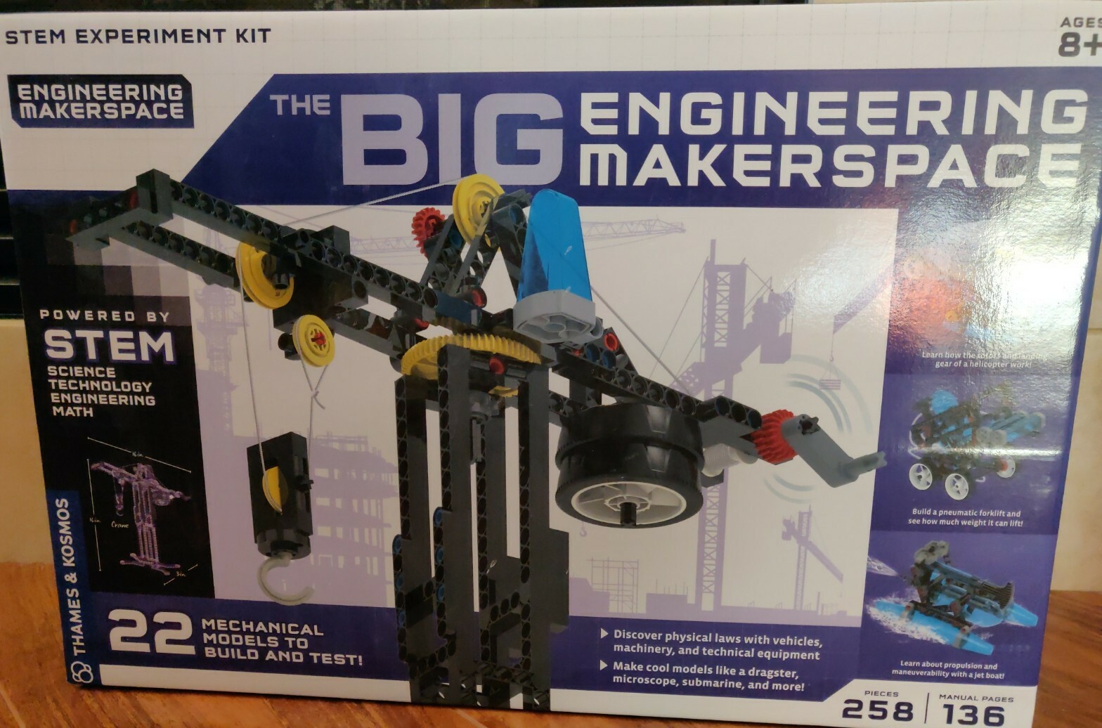 Thames & Kosmos Big Engineering Makerspace | Science Kit | 22 Physics Lessons…