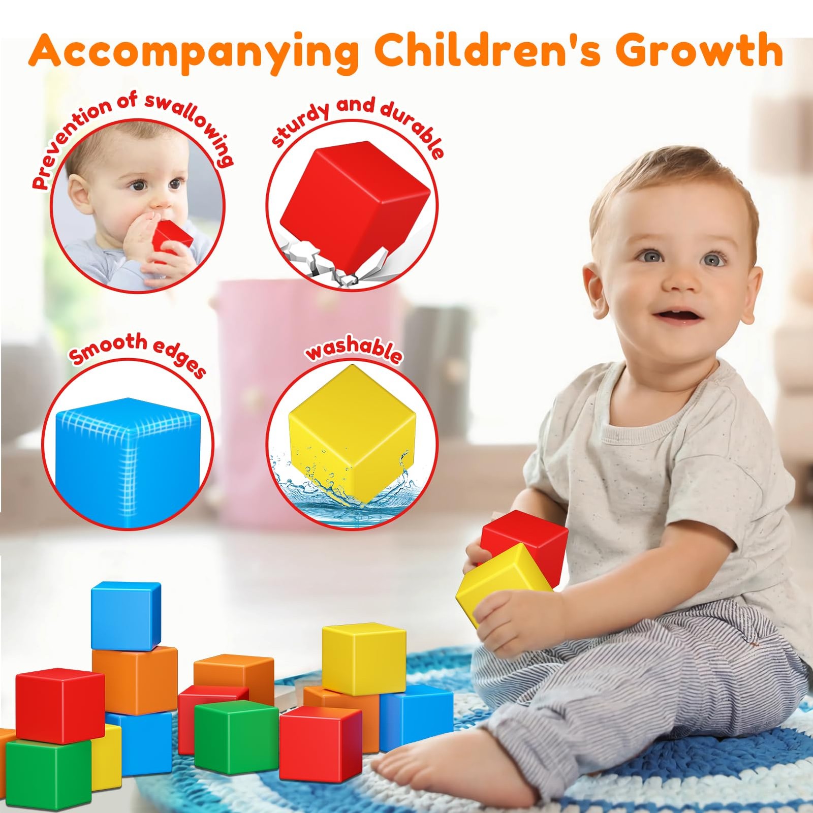 Magnetic Blocks,32PCS Building Blocks for Small, Multi-color