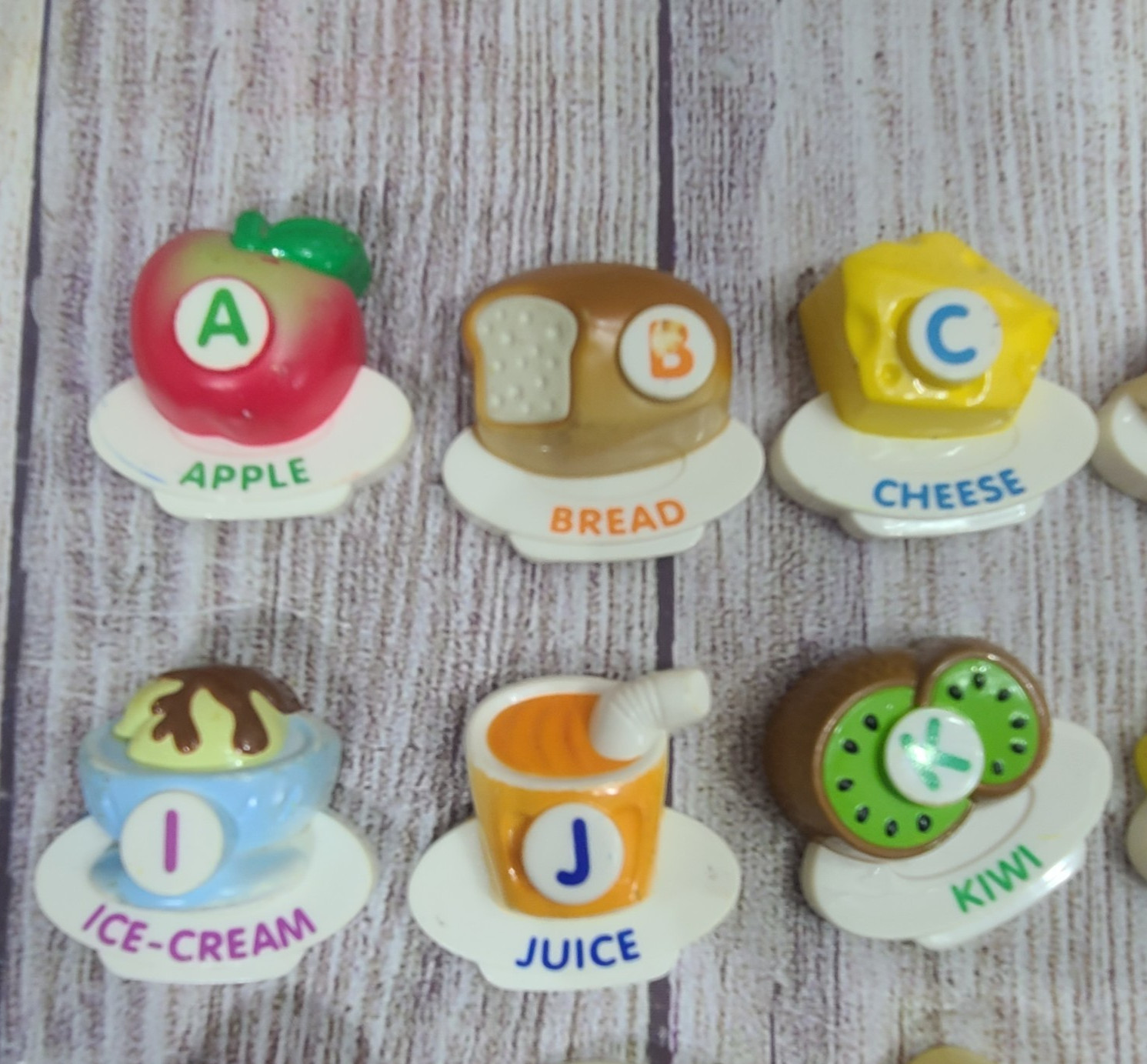 VTech ABC Food Fun Fridge Magnets Complete Replacement Set of 26 Phonics