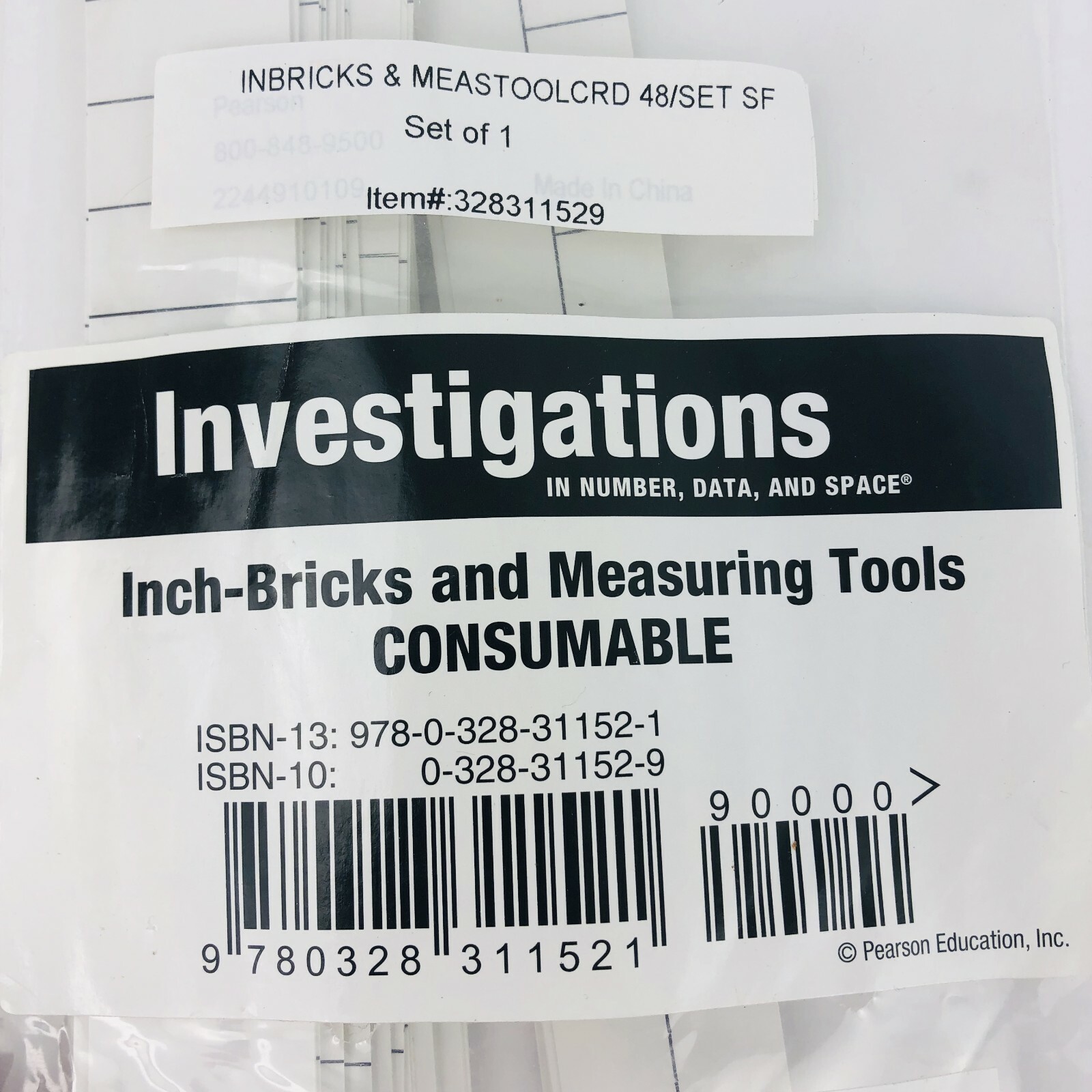 Inch Bricks Measuring Tools Teaching Aids Lot of 24 Inch Half Inch