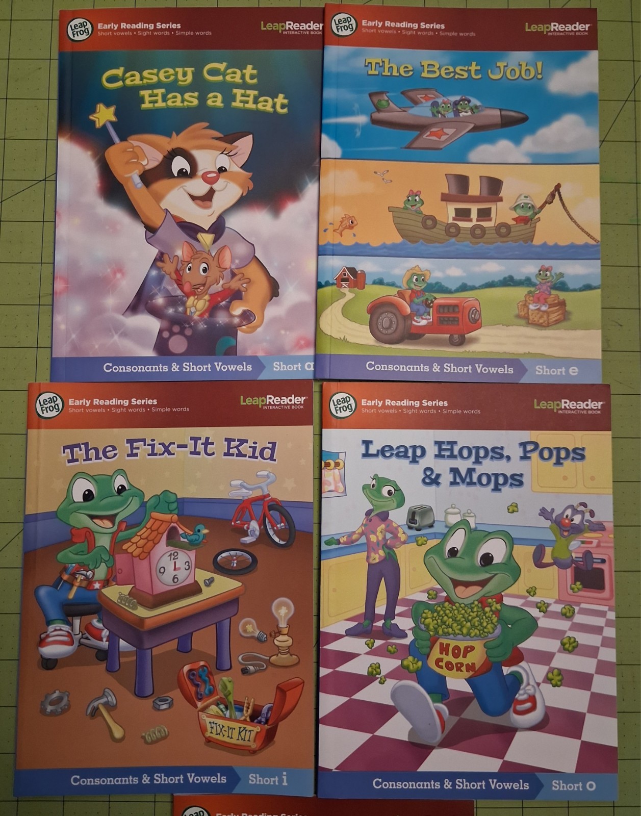 LeapFrog Leap Reader Rechargeable Pen w/ Cable Tested Working + 10 Book Set