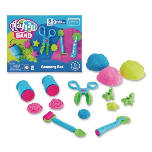 Educational Insights Playfoam Sand Sensory Sets, Ages 3 to 7, 8 Pieces