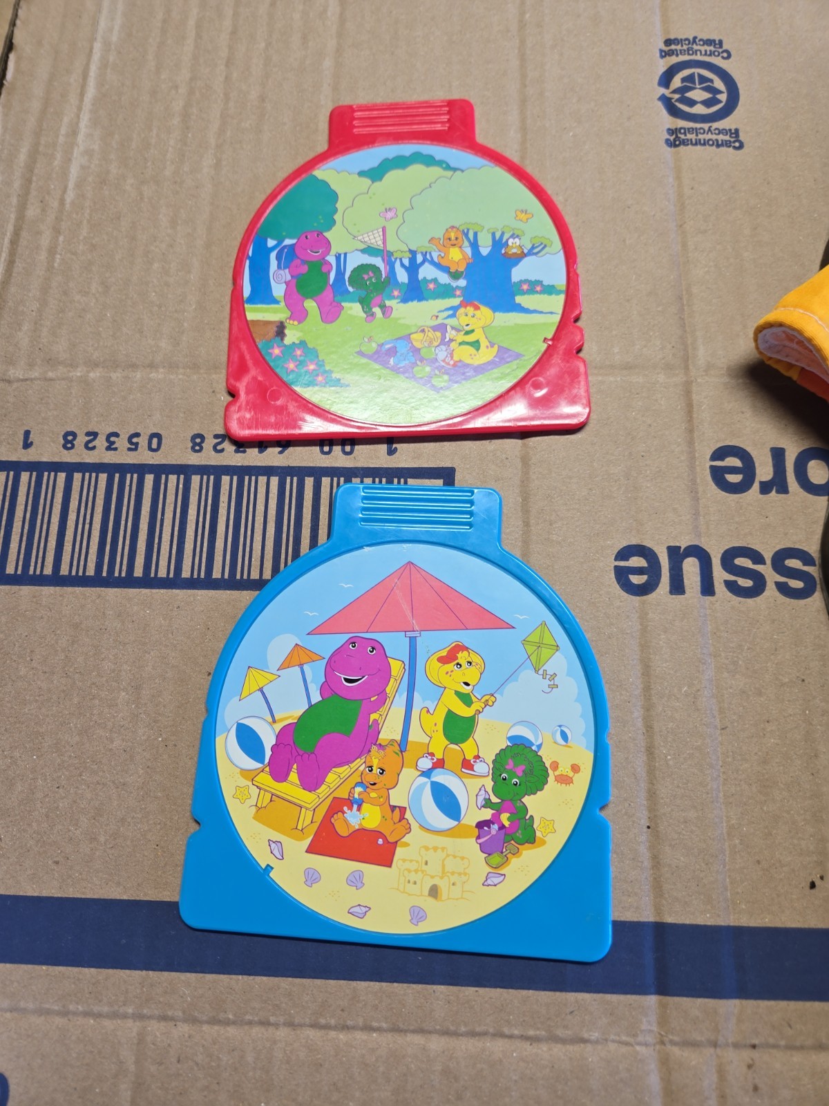 Vintage Barney Purple Dinosaur Interactive Battery Operated Musical Toy Works!