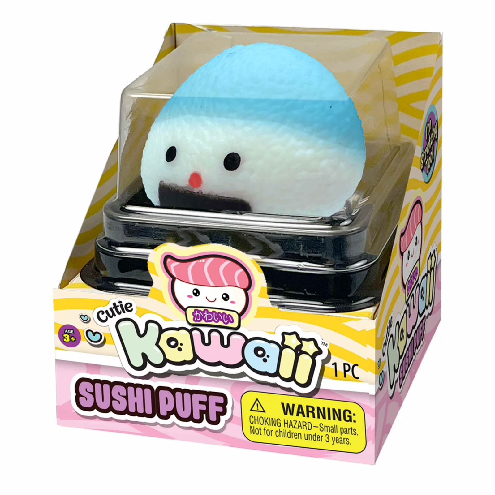 Ja-Ru Kawaii Cutie Sushi Puffs Stretchy Squishy Sensory Toy 2 Pack