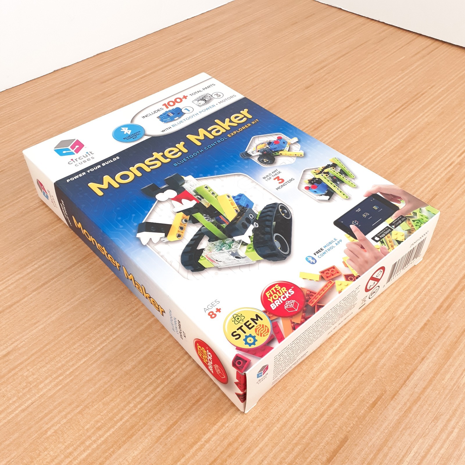 Circuit Cube Monster Maker Kit Bluetooth Remote Control Motors Robotics STEM