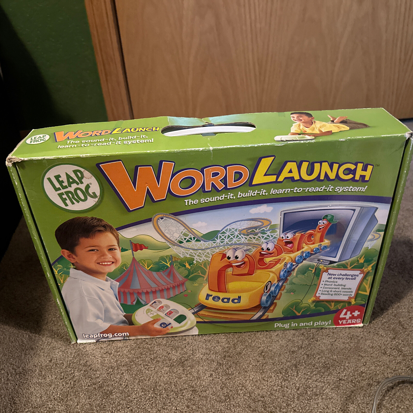 Leap Frog Word Launch Reading Learning System TV Plug & Play Kid Letter Game Toy
