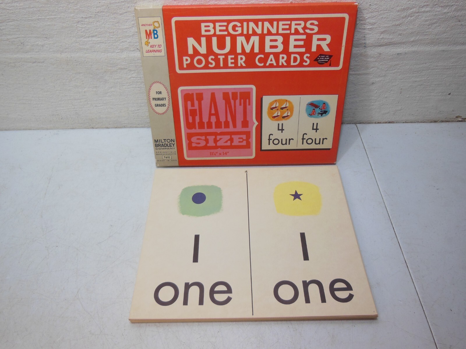 Vintage 1964 Milton Bradley Giant Beginning Poster Cards – Complete 30 Cards