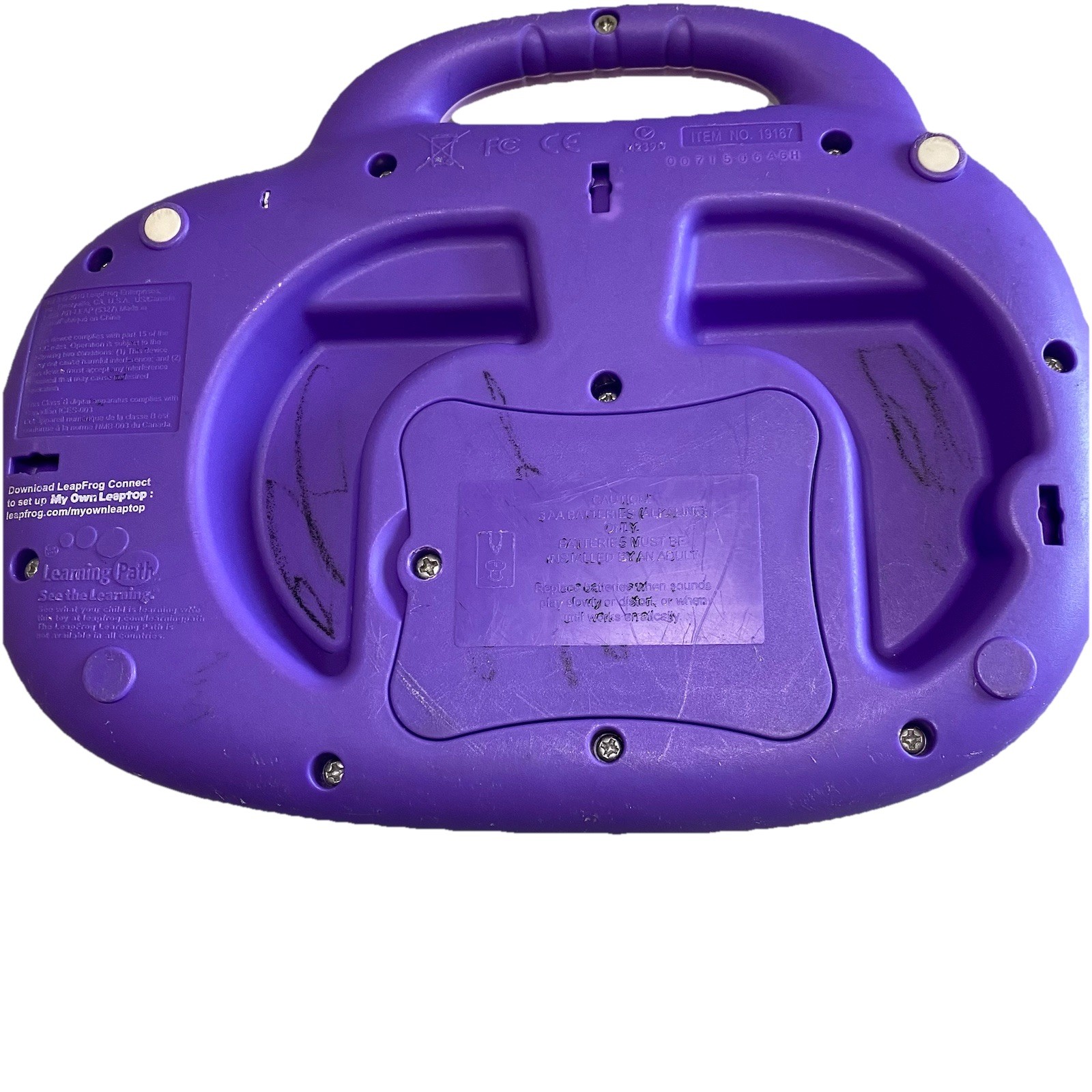 Gently Used Leap Frog My Own Leaptop Laptop Purple Pink Works Tested