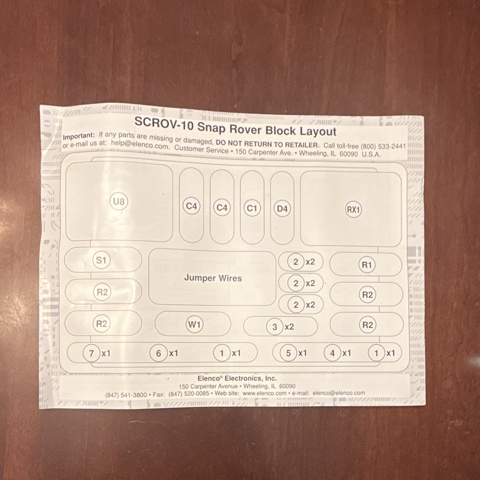 Elenco Snap Circuits RC Snap Rover Kit SCROV-10 2006 Vintage Ages 8-11