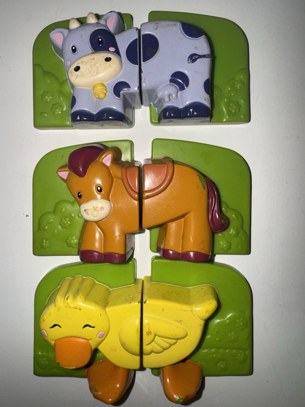 LEAP FROG FRIDGE FARM MAGNETIC ANIMAL SET HORSE COW DUCK