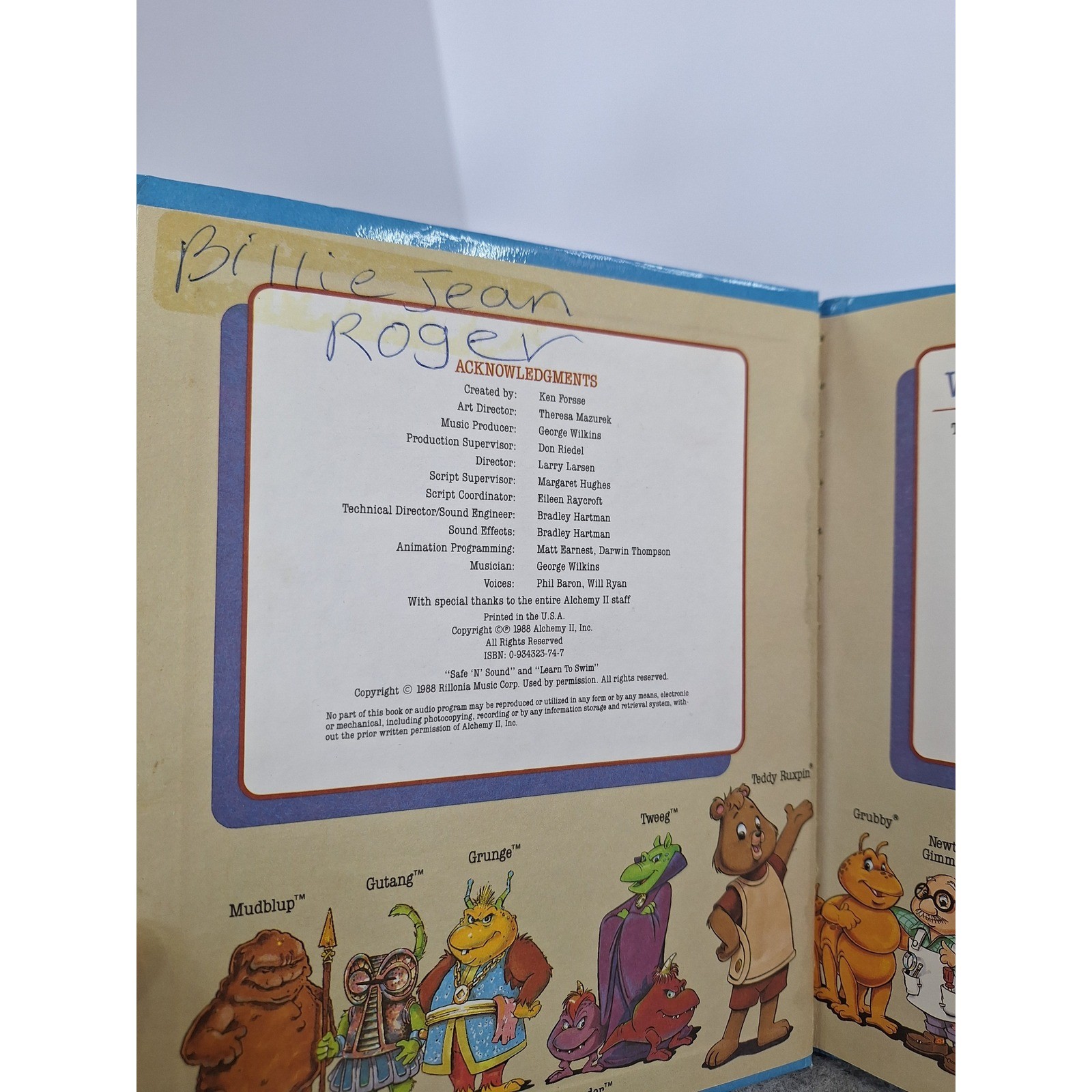 The World of Teddy Ruxpin Water Safety With Teddy The Fobs Learn How to Swim