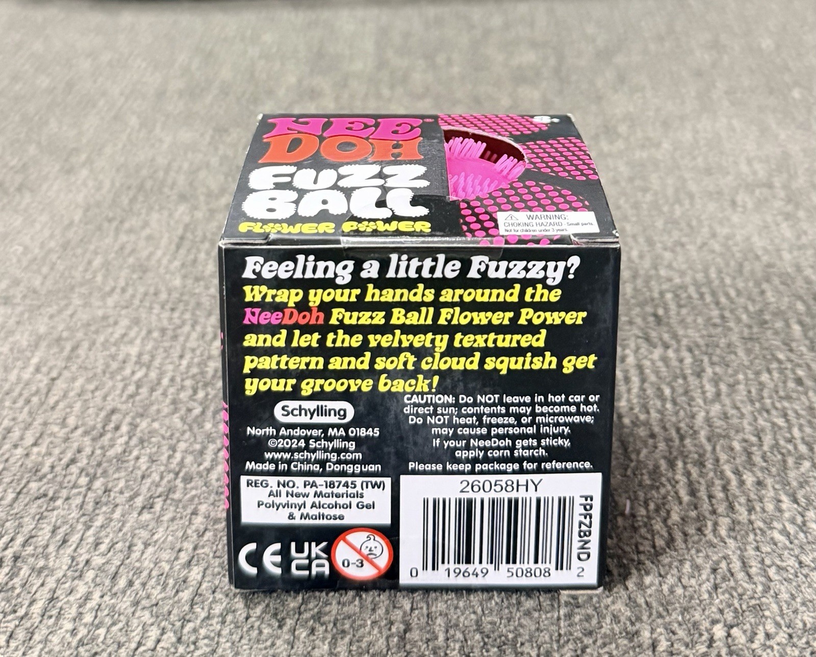 Pink NEE DOH Fuzz Ball Flower Power NIB In Hand TikTok Viral