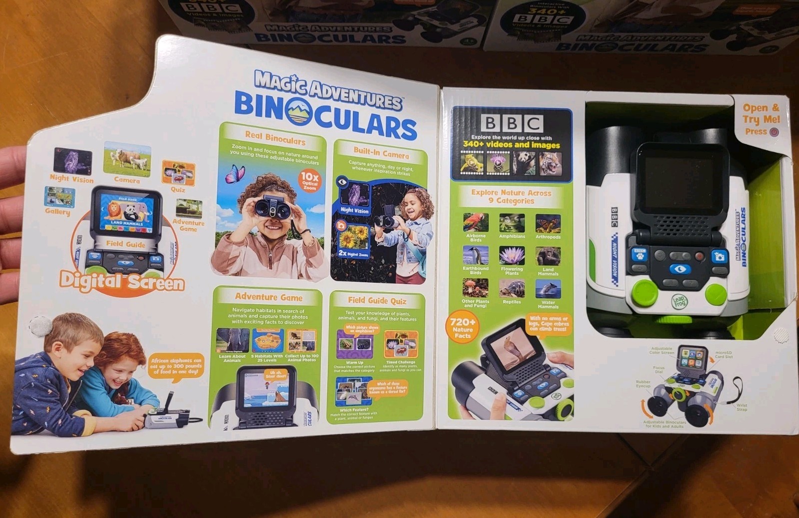 Leap Frog Magic Adventures Binoculars Learning Interactive Camera Game Quiz BBC