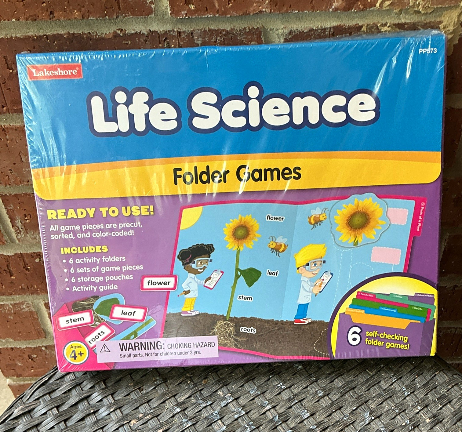 Lakeshore Life Science Folder Games Educational Activity Set PP573 Ages 4+