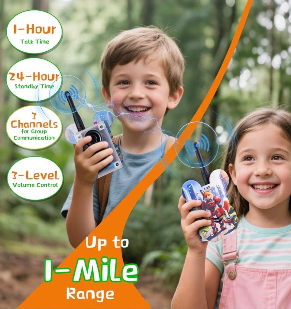 eUda+ STEM DIY Electronic Walkie Talkie Kit Soldering Toy For for 8yrs&Up NEW