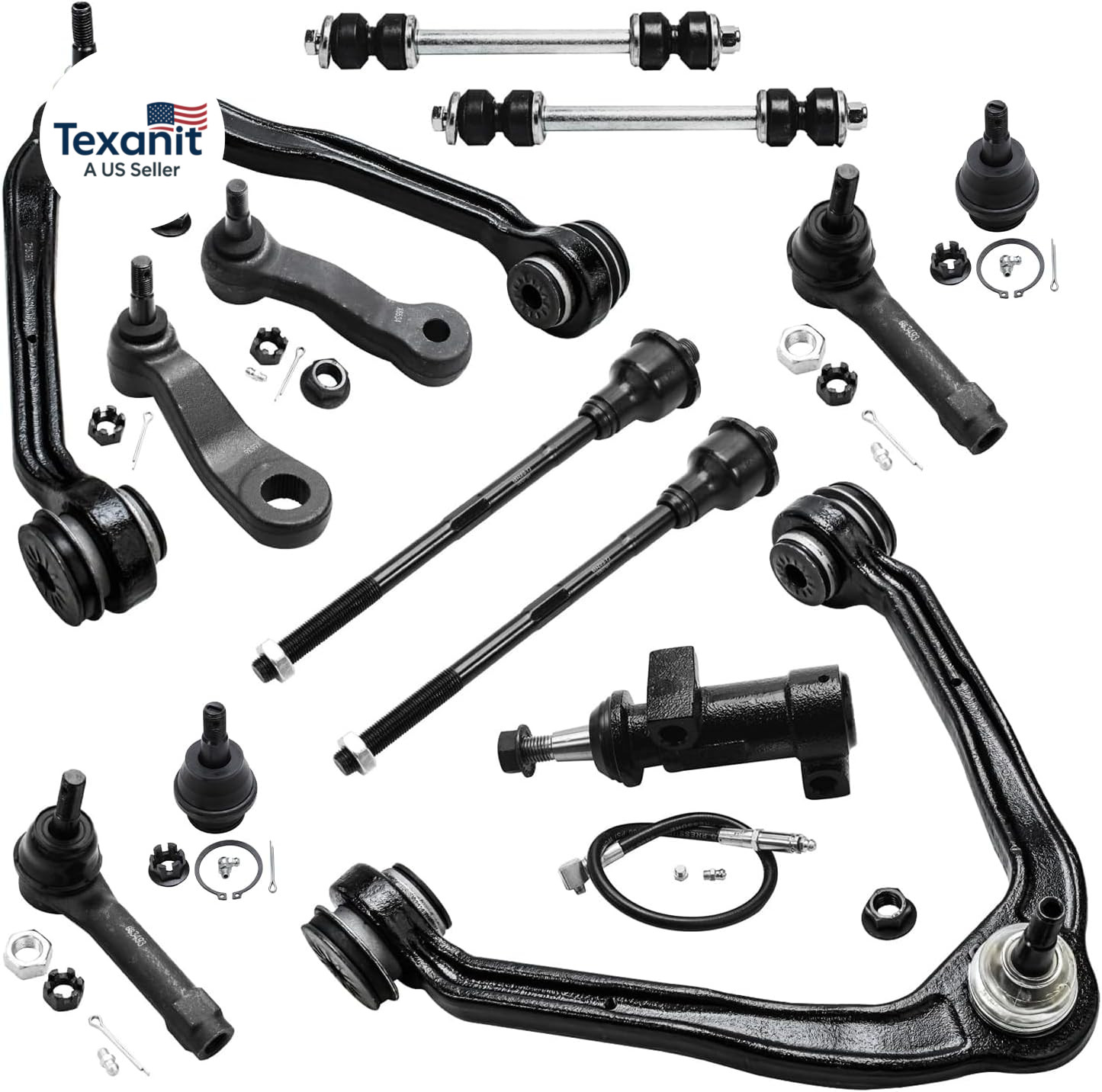 – AWD Front End 13Pc Suspension Kit for Silverado Sierra Chevy GMC Avalanche Sub