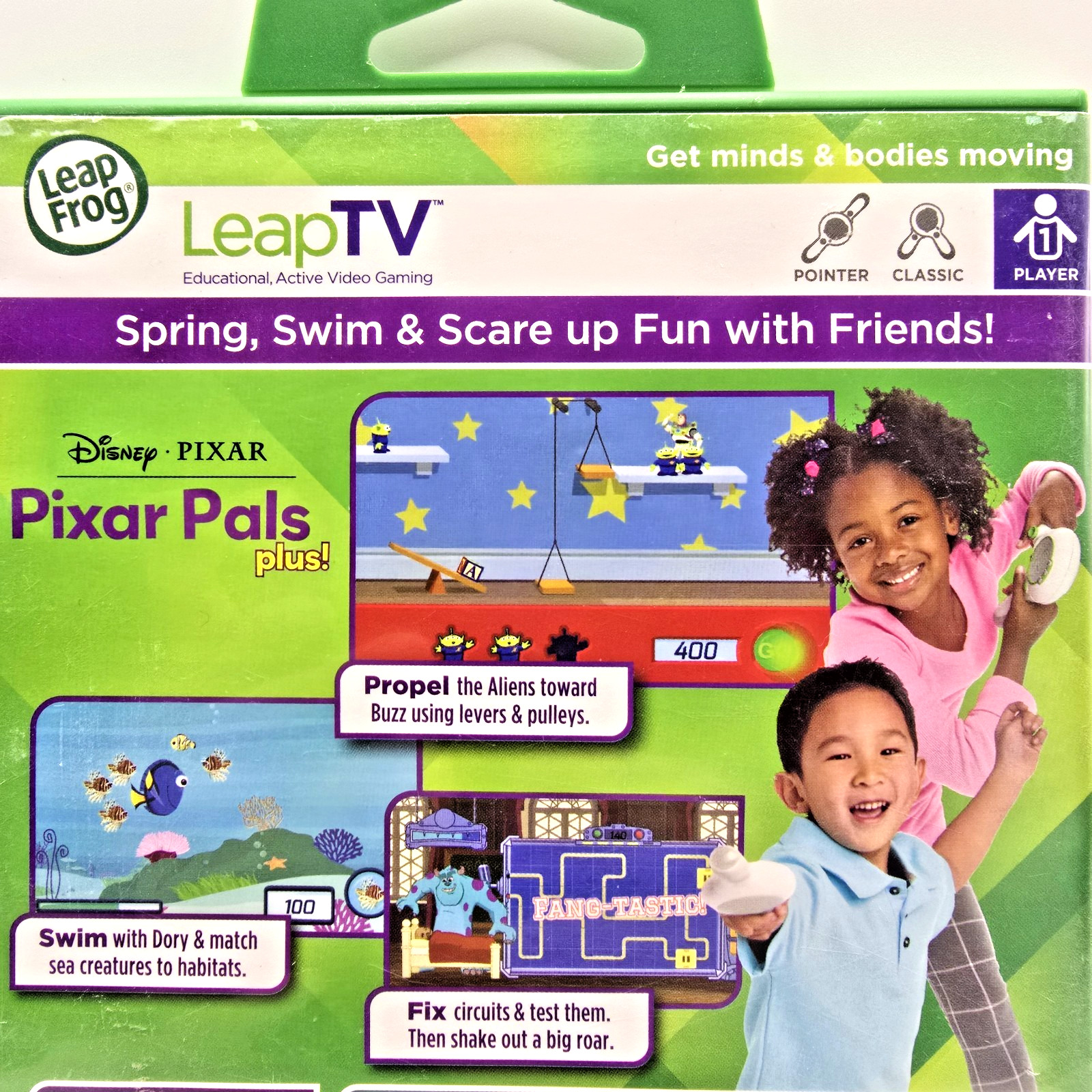 LeapFrog Disney Pixar Pals LeapTV 4-7 Years Science Educational Video Game 2014