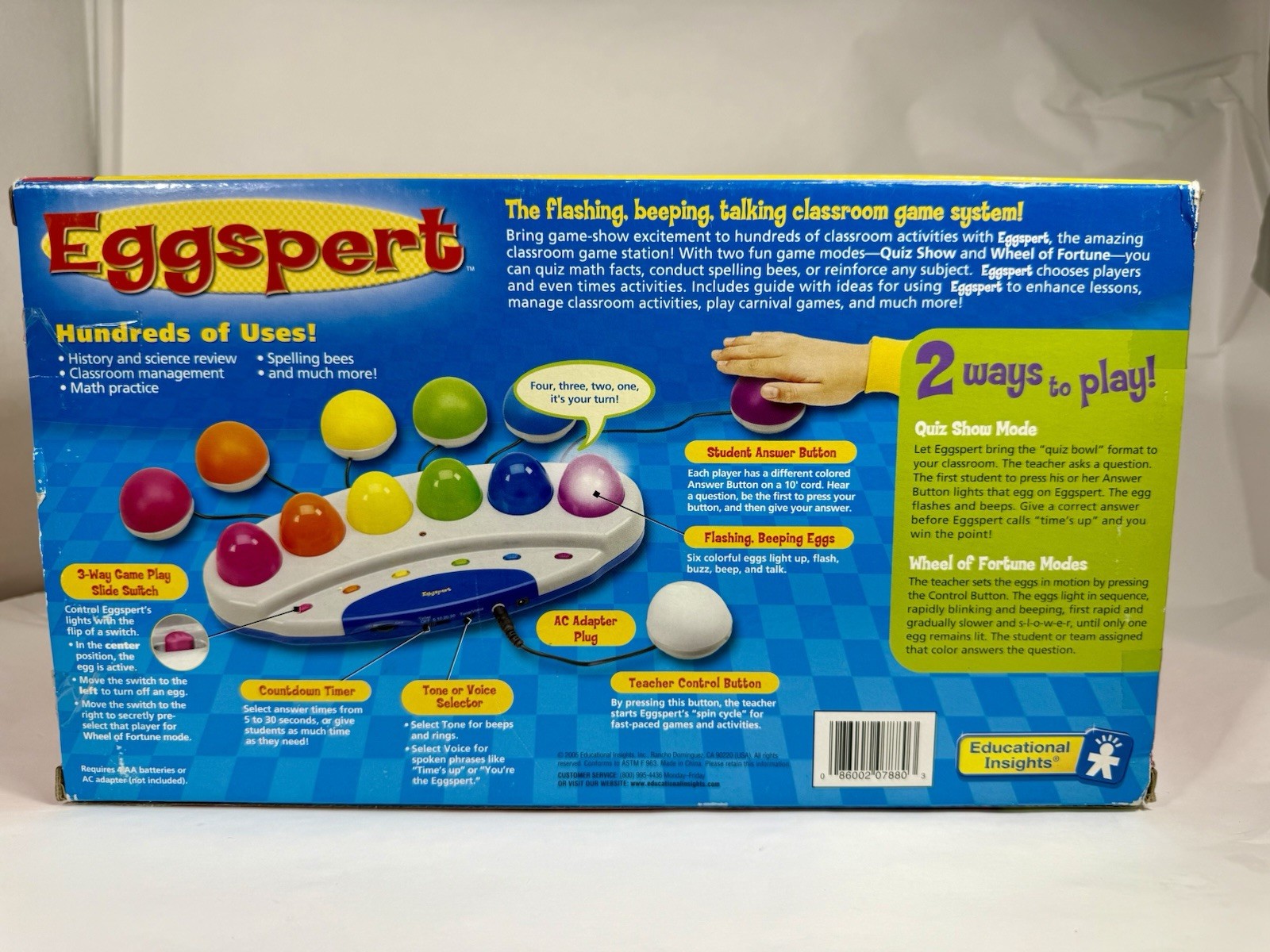 Eggspert Educational System Quiz Tool Buzzer Classroom Homeschool Game Teacher