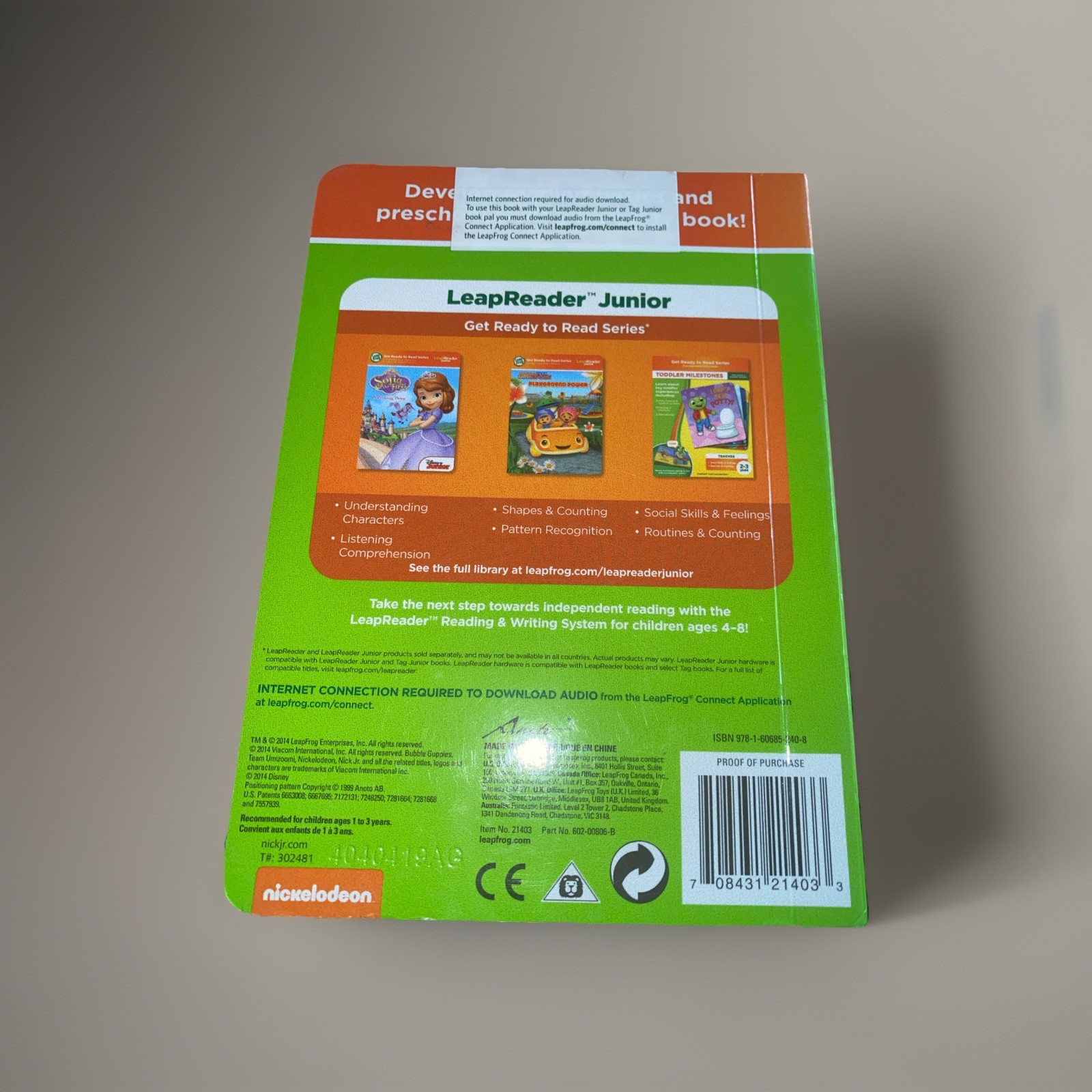 Leap Frog Tag Junior Green Scout Reader with 4 Books. EUC