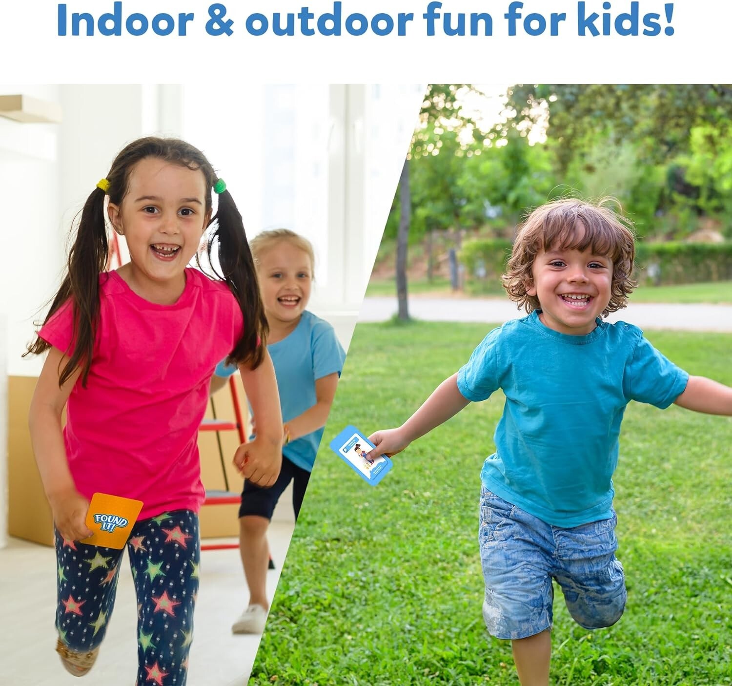 FOUND IT! Indoor Outdoor Scavenger hunt card game for kids and family fun!