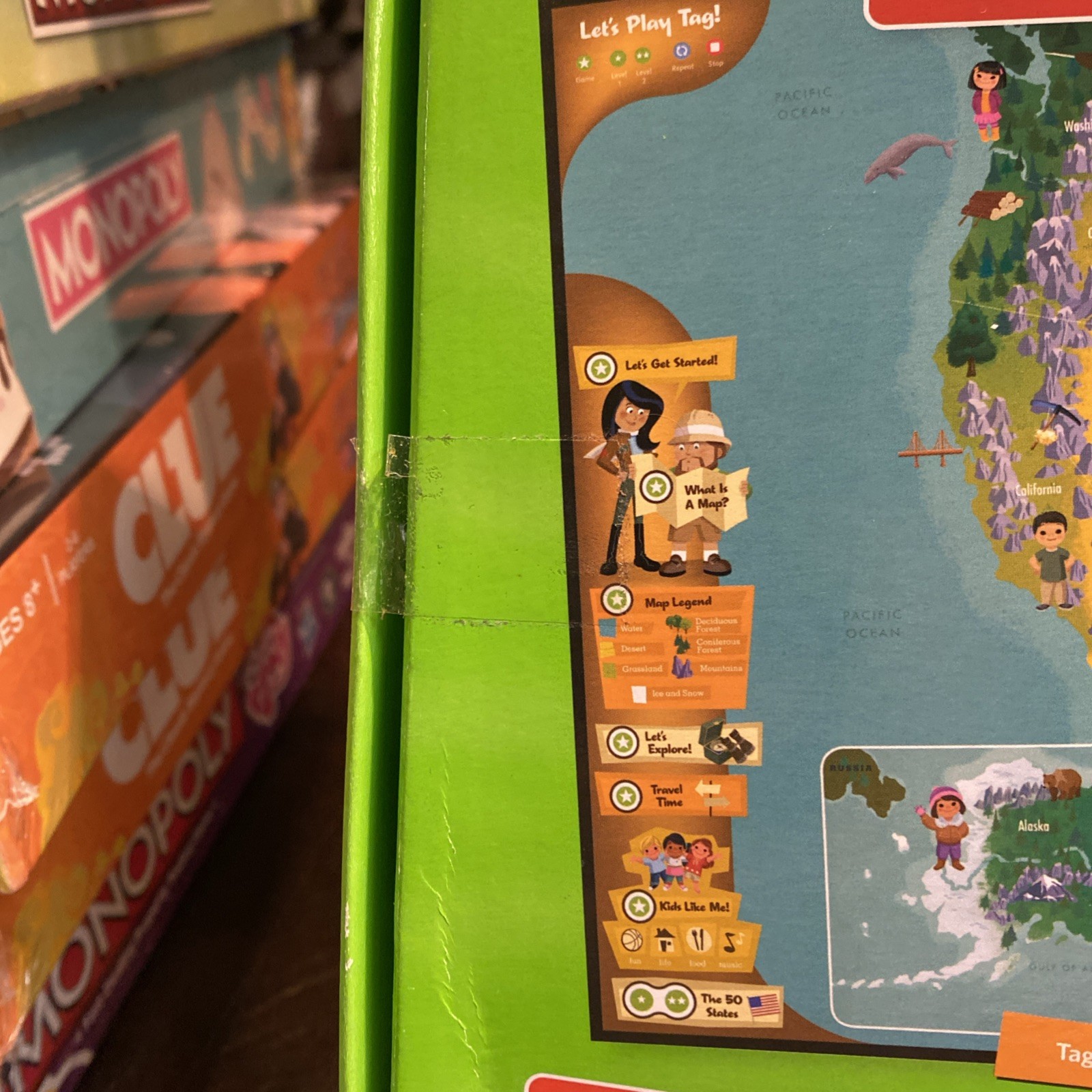 NEW Tag Reading System LEAP FROG Interactive United States Map *Factory Sealed*