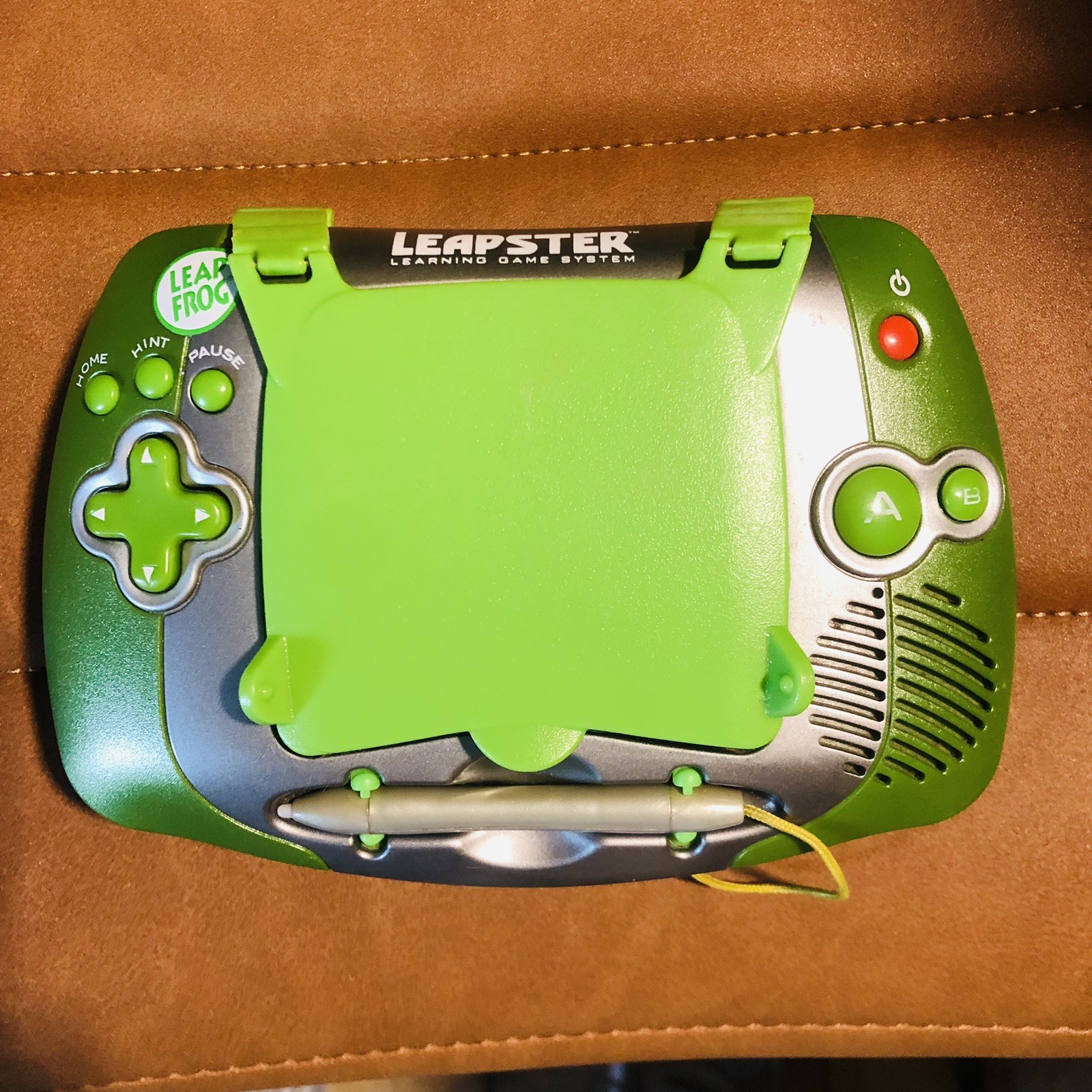 LeapFrog Leapster Handheld Learning Game System Green (Needs Battery)