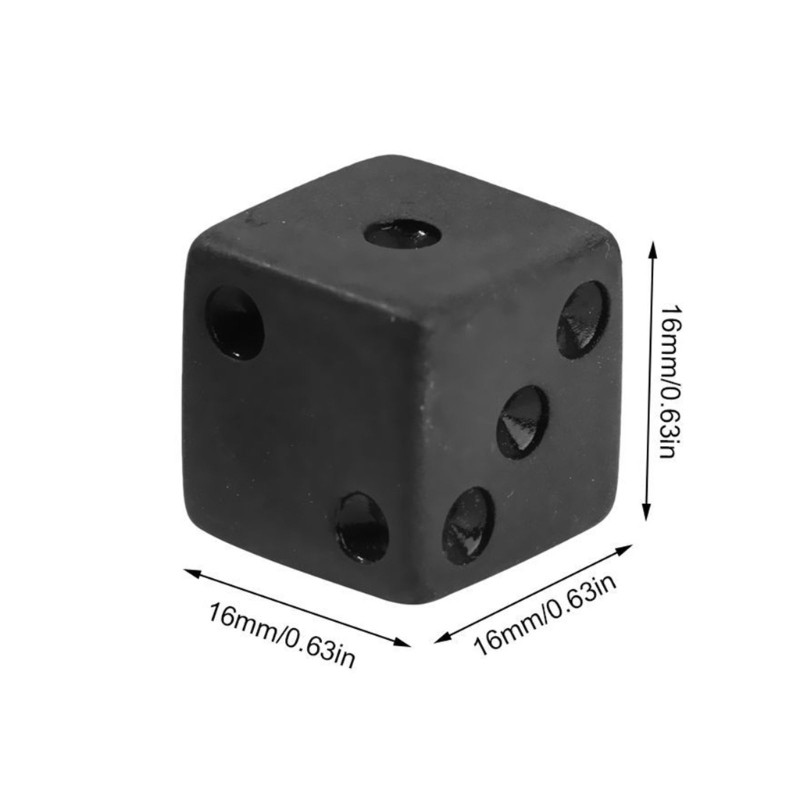 10 Pack Math Teaching Toy Dices Small Colorful Acrylic 6 Sided Dices Cubes Set