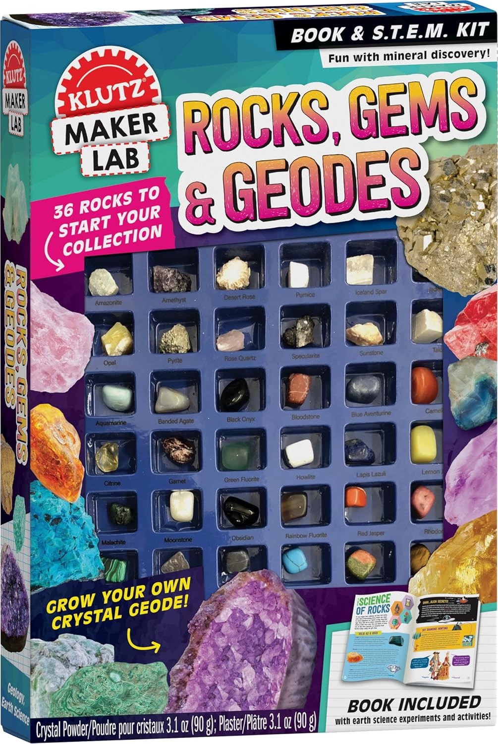 Rocks, Gems and Geodes: Maker Lab ( STEM Kit) 8″ X 1.5″ X 11.5″