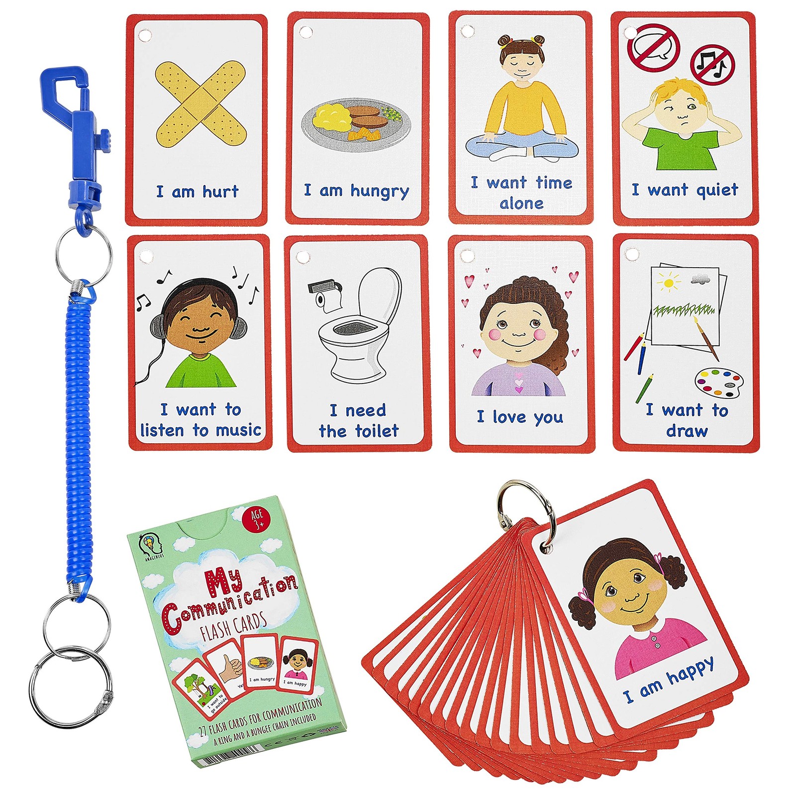 Special Needs My Communication Cards for Special Ed, Speech Delay Non Verbal Chi