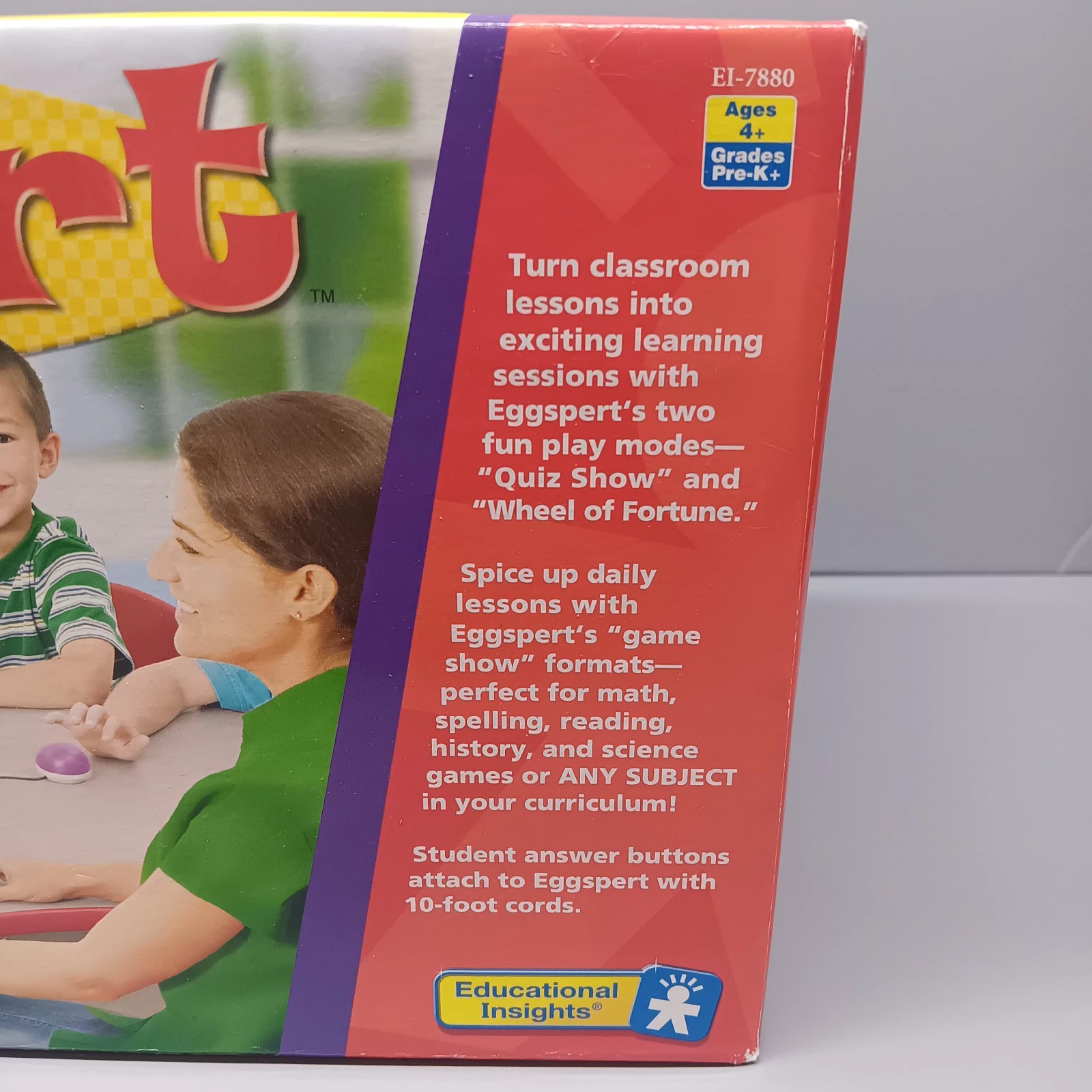 Eggspert Classic Educational Insights Classroom Buzzer Game Math, Spelling, Art