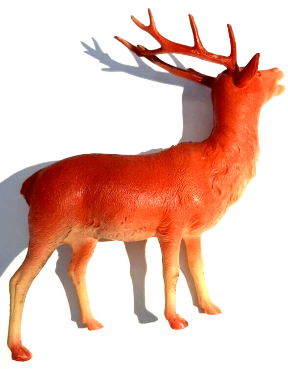 Plastic Deer or Reindeer figurine Toy made in Japan captures hearts