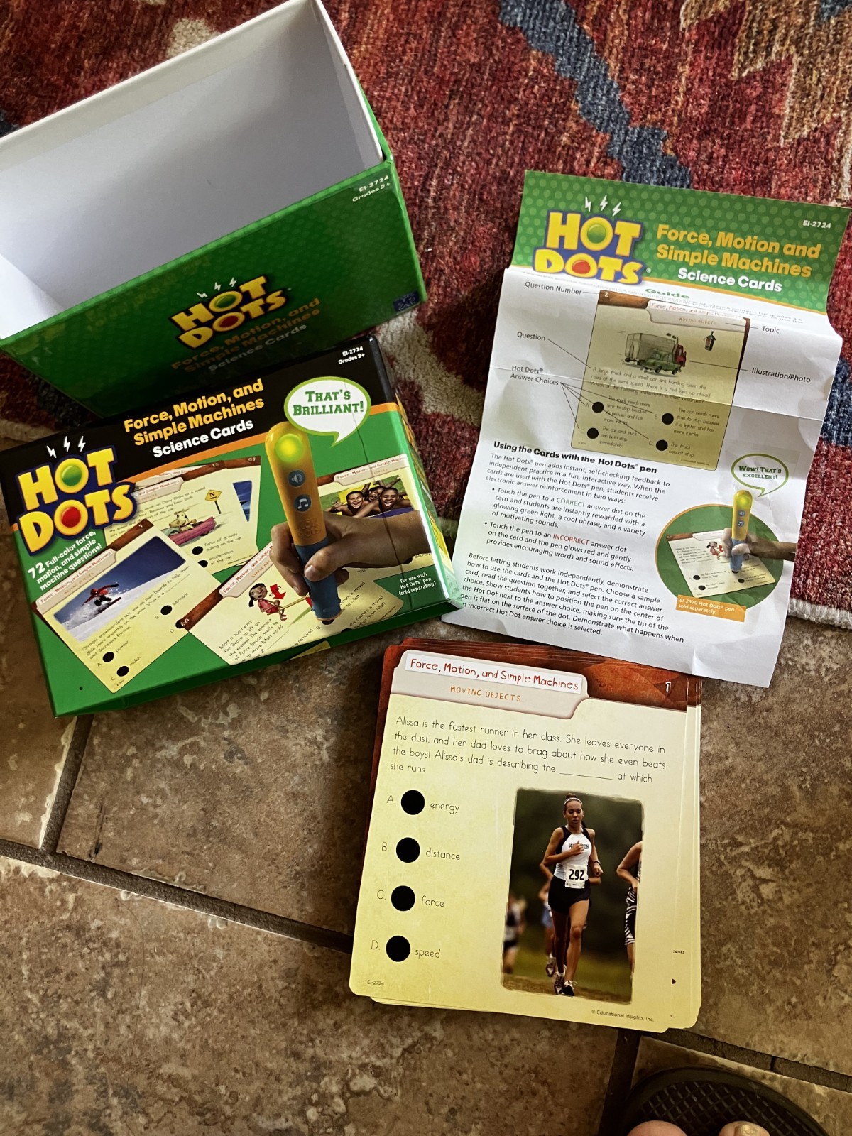 Hot Dots Science Cards Lot of 5 Complete Sets + 2 Interactive Pens Grades 2+