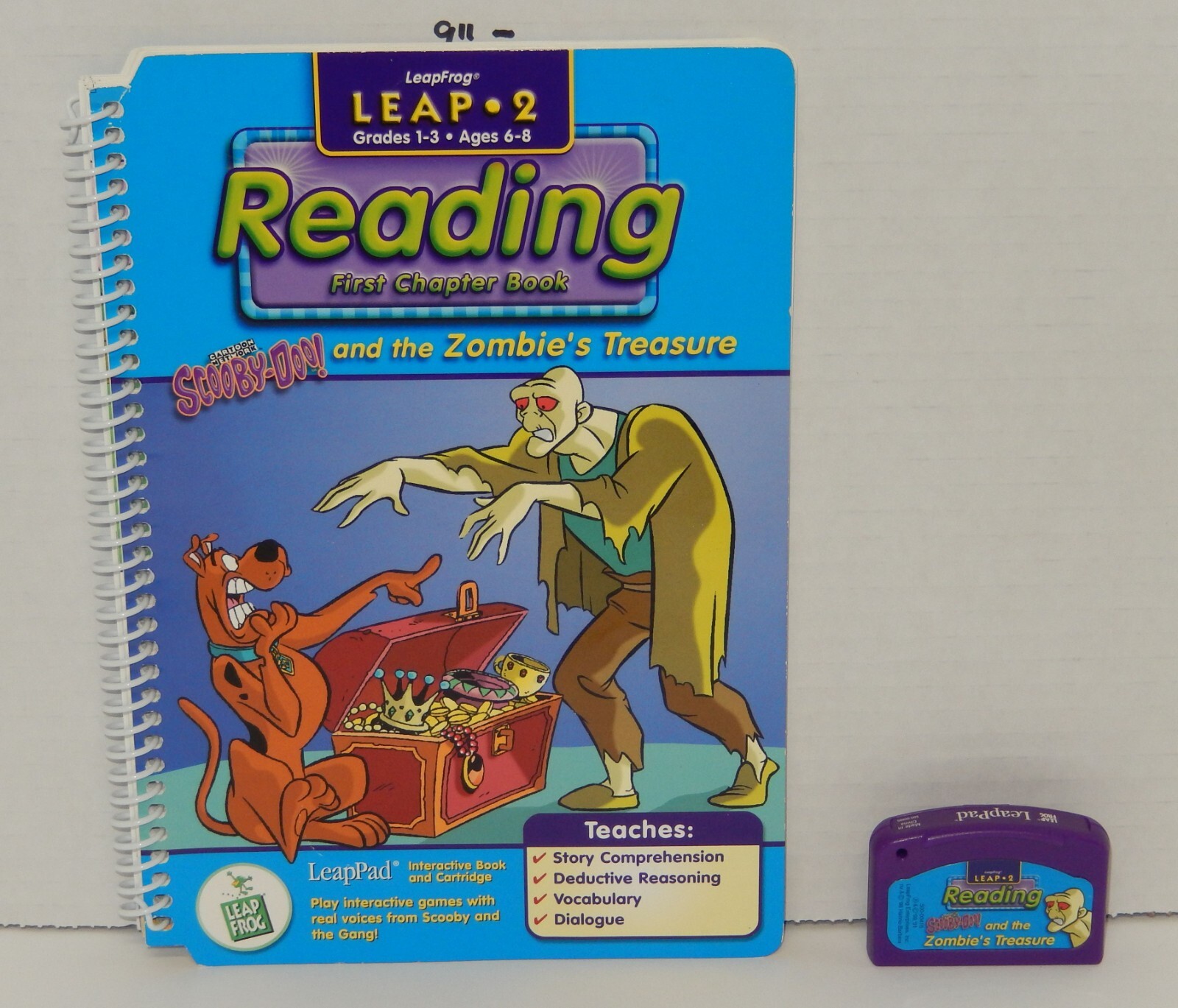 Leap Frog LeapPad Leap 2 Reading Scooby Doo The Zombies Treasure Book Cartridge