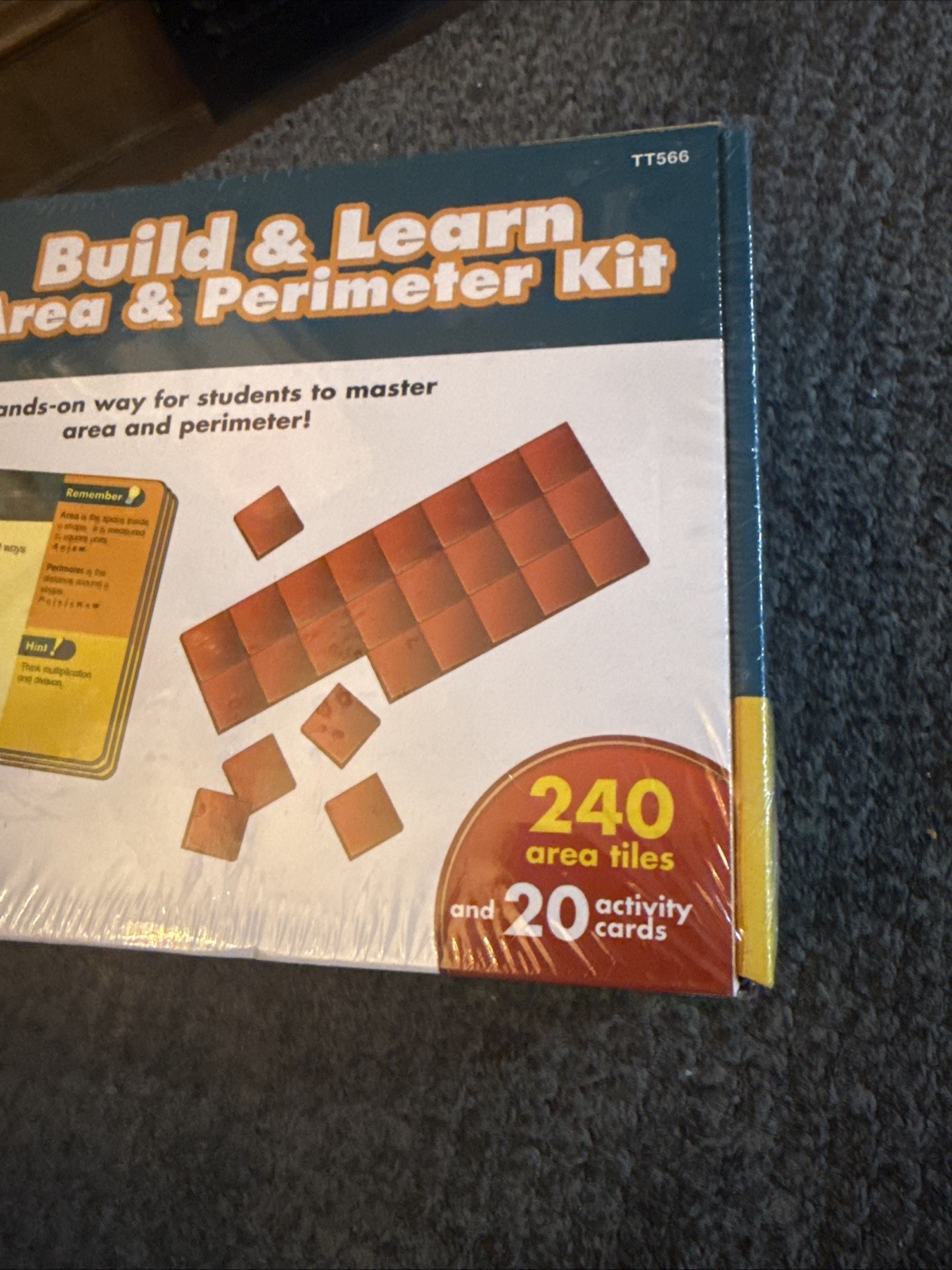 Build And Learn Area And Perimeter Kit Math & Geometry Lakeshore Grades 3-4 NEW
